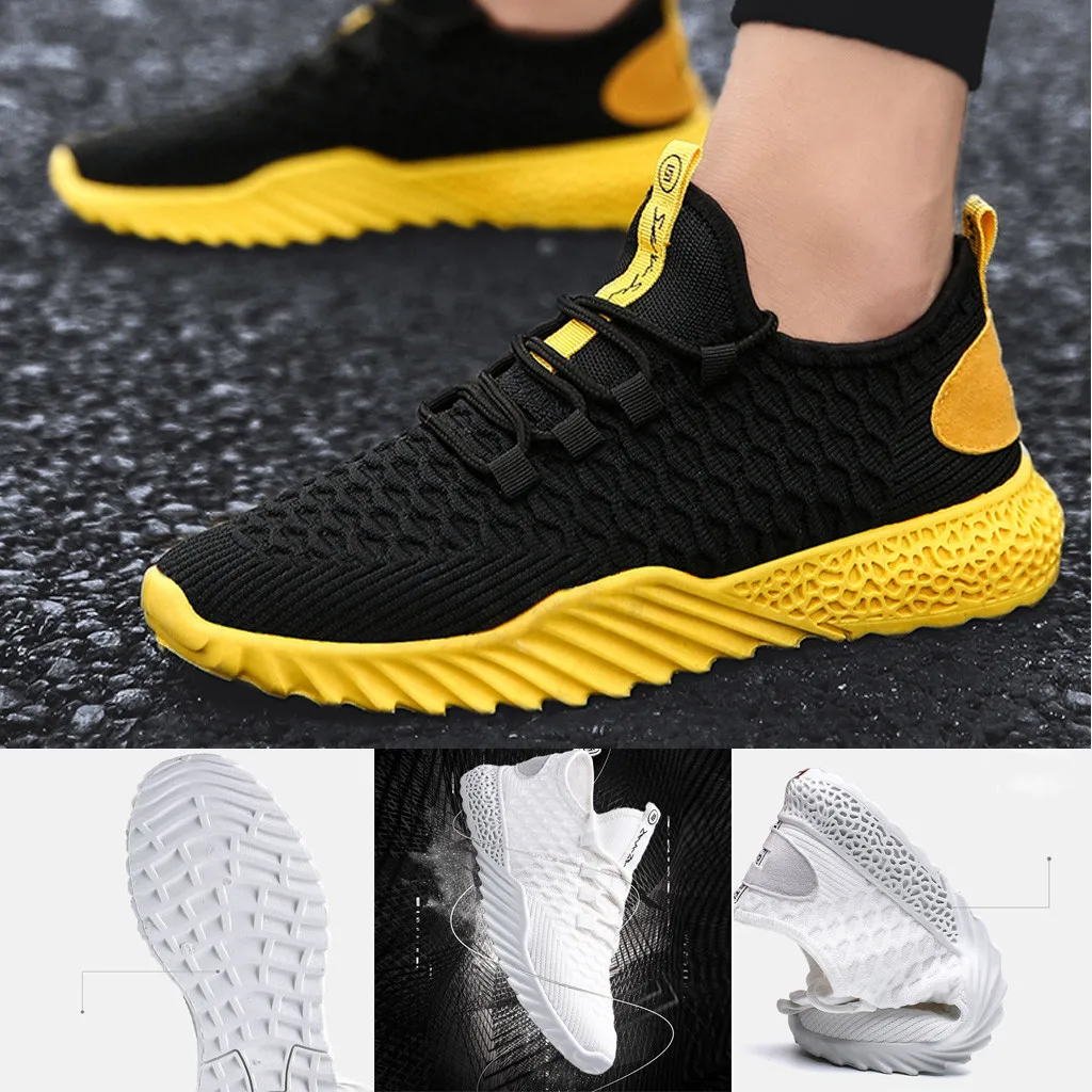 Men's Fashion Casual Breathable Lace Up Sports Running Sneakers Walking Shoes Shoes Men Sneakers Tenis tenis masculino