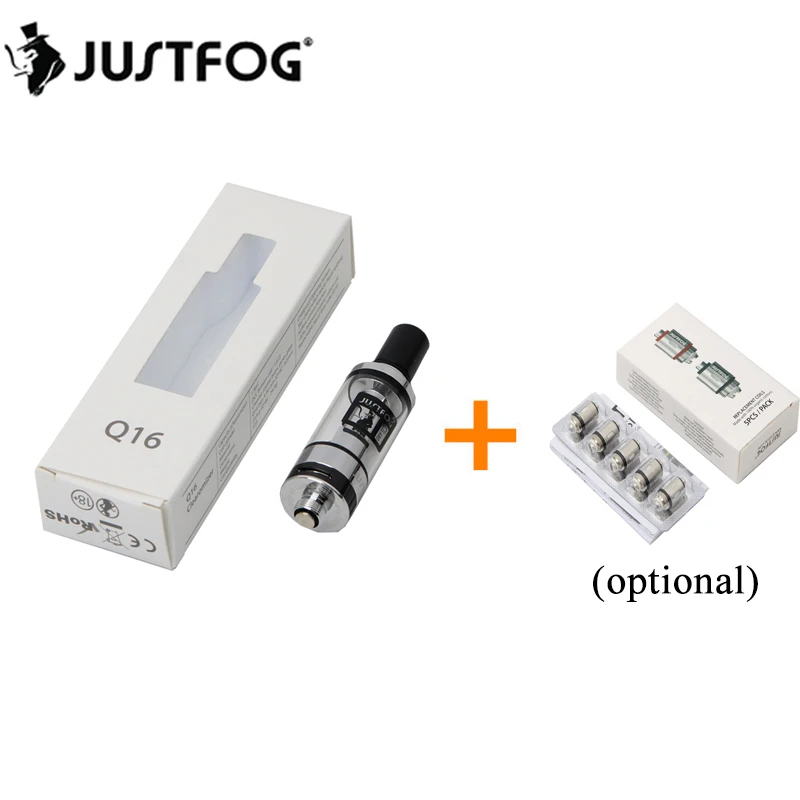 Оригинал JUSTFOG Q16 клиромайзер бак 1 9 мл подходит для нижней катушки 1.6ohm электронных