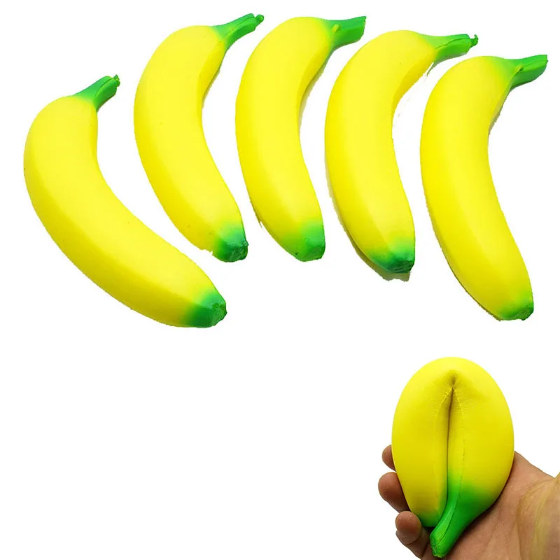 

Stress Relief Banana Squishy Simulation Fruit Soft Slow Rising Squeeze Toy Scented Relief Pressure Banana Toy Kid Adult Toy Gift