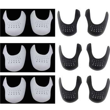 

Pack of 12pcs Adults Black White Sneaker Shields Protector Toe Inserts Shoes Anti Crease Covers