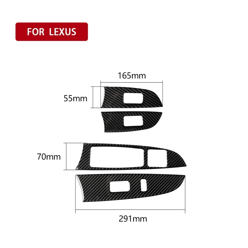 Для LEXUS IS250C 300 350C карбоновый стеклоподъемник переключатель декоративная накладка для панели подлокотника аксессуары для салона автомобиля
