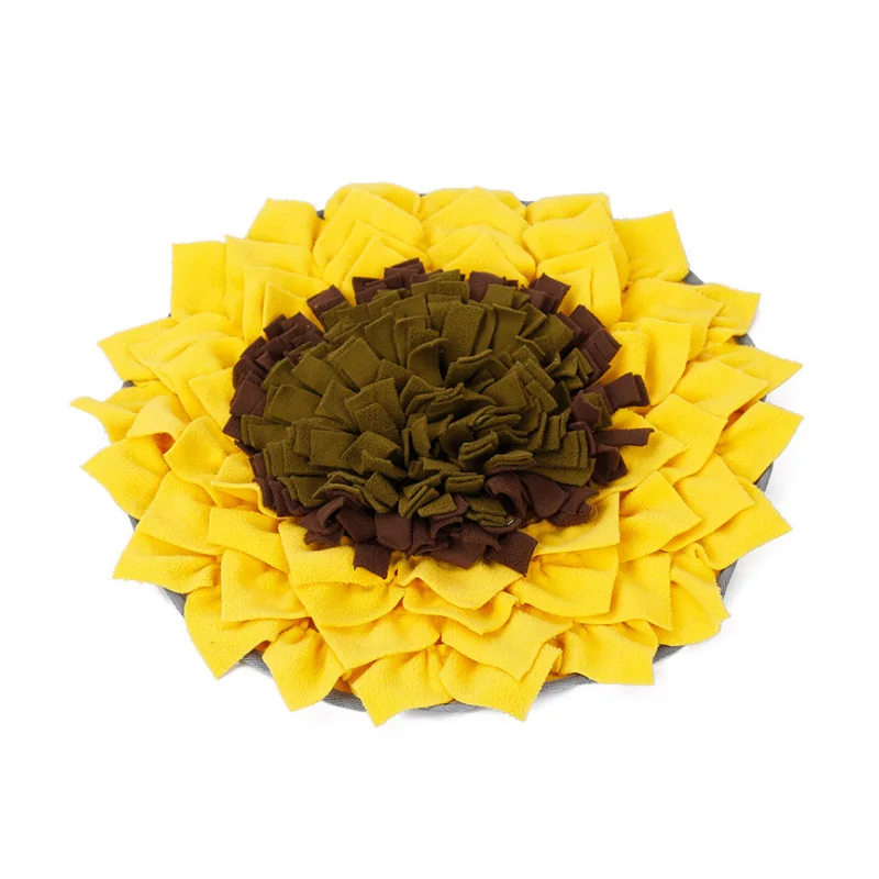sunflower Для домашних животных, коврик для того, чтобы предотвратить удушье миска для собаки кошки потребление энергии медленно еда одеяло паззл миска для собаки, домашних животных поставки - Цвет: sunflower