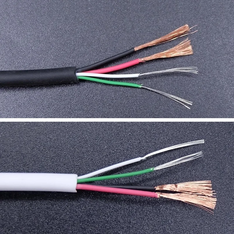 고속 충전 DIY USB 케이블 수리 연결 데이터 전송, 안드로이드 마이크로, 아이폰 C 타입, 4 코어, 빠른 충전 키보드 와이어, 2.4A
