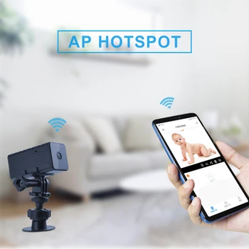 

Infrared WIFI camera Webcam Full HD 1080p smart intercom network battery camera Night vision Record while charging Camcorder