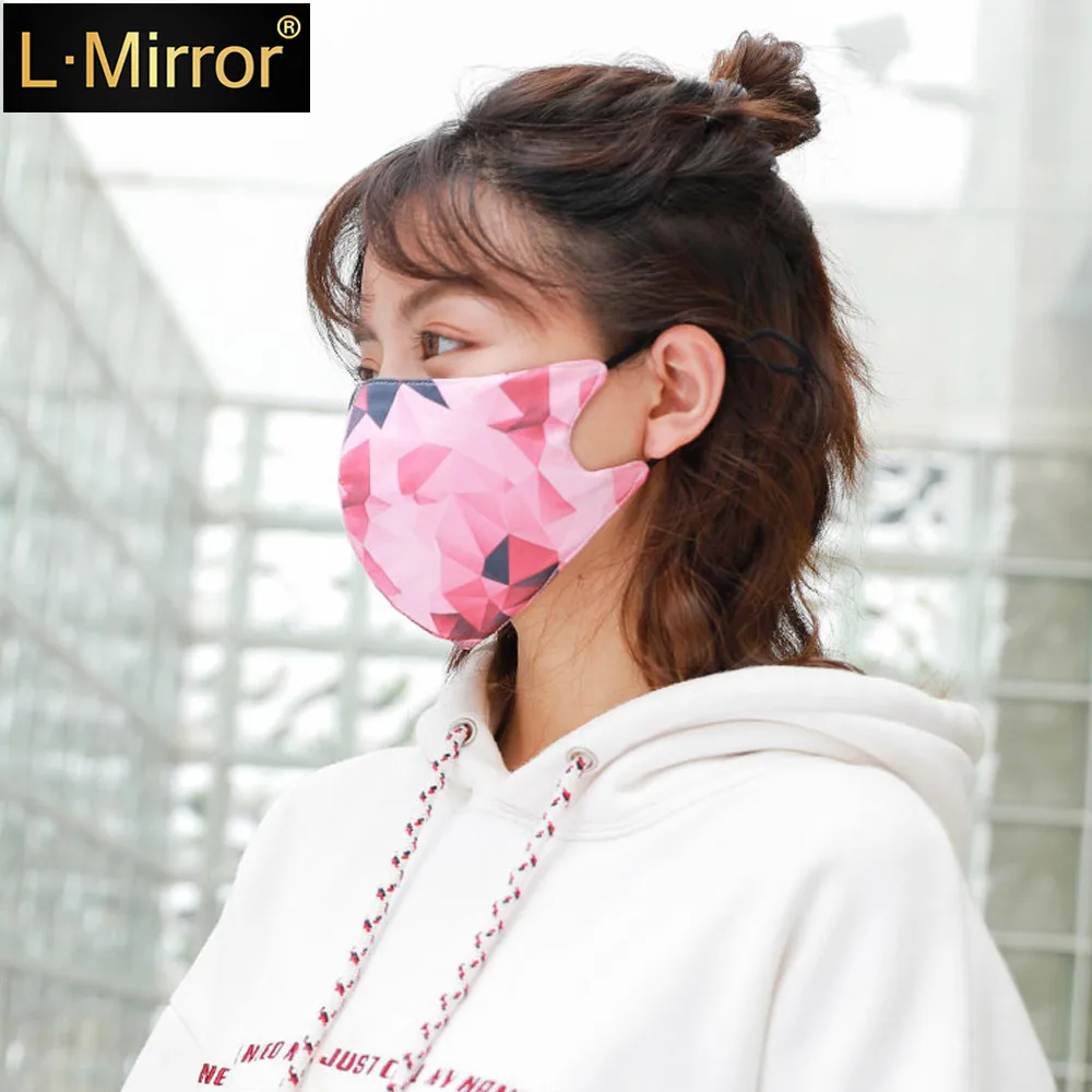 

L.Mirror 1Pc Reusable Windproof Mouth Mask Cotton Anti Dust Nose Protection Face Mouth Mask Fashion Anti-Pollution Air Masks New