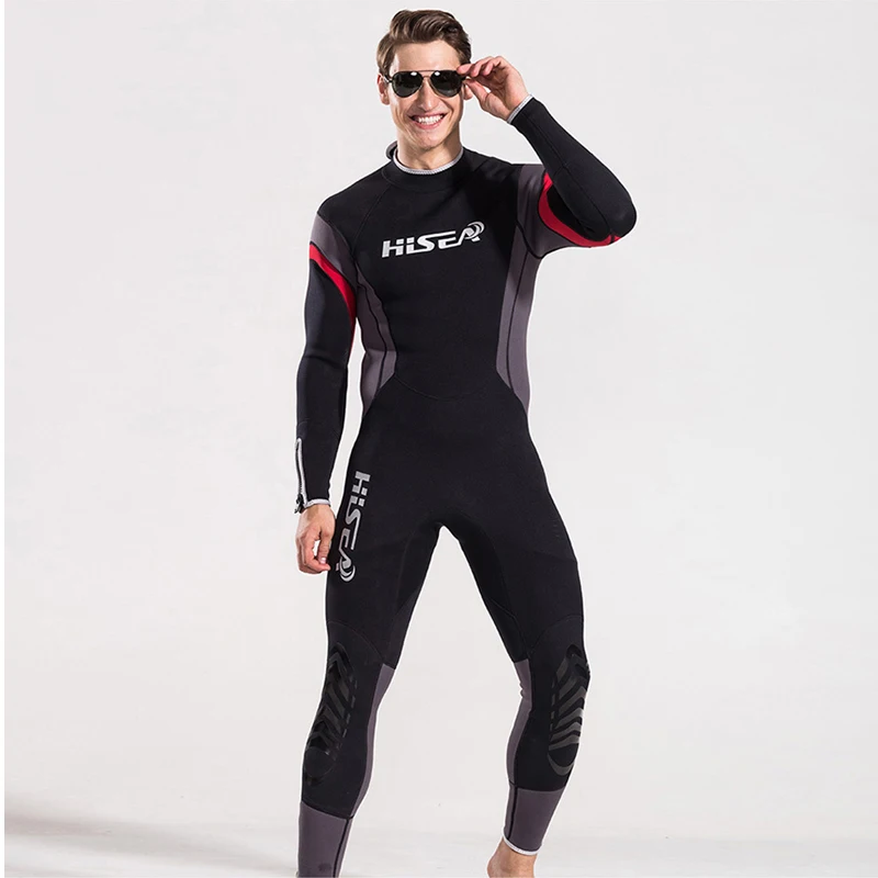 Молния сзади с длинным рукавом цельный 2,5 мм неопрен гидрокостюм для мужчин Дайвинг костюм одежда для плавания Drysuit серфинг костюм для фридайвинга