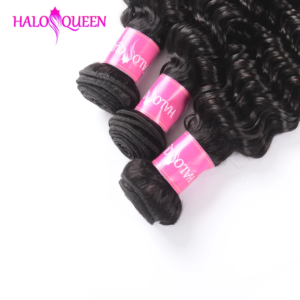 feixes de cabelo humano com fechamento extensão