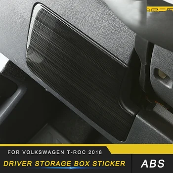 

Auto Car-styling Driver Storage Box Frame Cover Trim Stickers Covers Interior Accessories for Volkswagen T-ROC 2017-2020