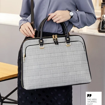 

Women Briefcases 13 14 15 15.6" Laptop Handbag Female Business Computer Crossbody Bag Notebook Messenger Shoulder Bags for Women