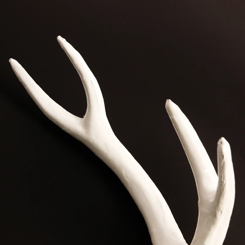 Simulation Plastic Deer Antlers Decor Cosplay Black Deer Antlers Artificial Horn Headband DIY Accessory Halloween Props