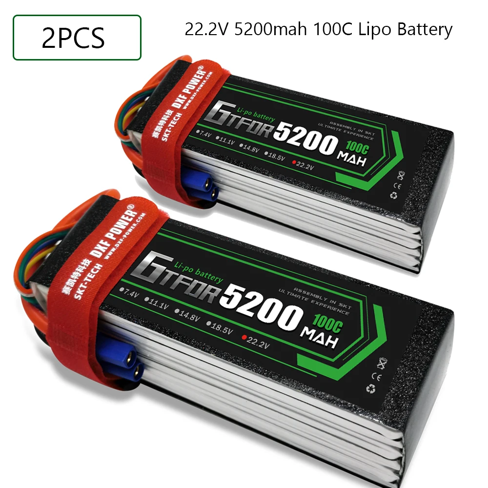 Аккумулятор для квадрокоптера GTFDR RC 22 2 в 5200 мАч 100C 200C 6S XT60 EC5 XT90 DEANS XT150 Lipo|Детали и