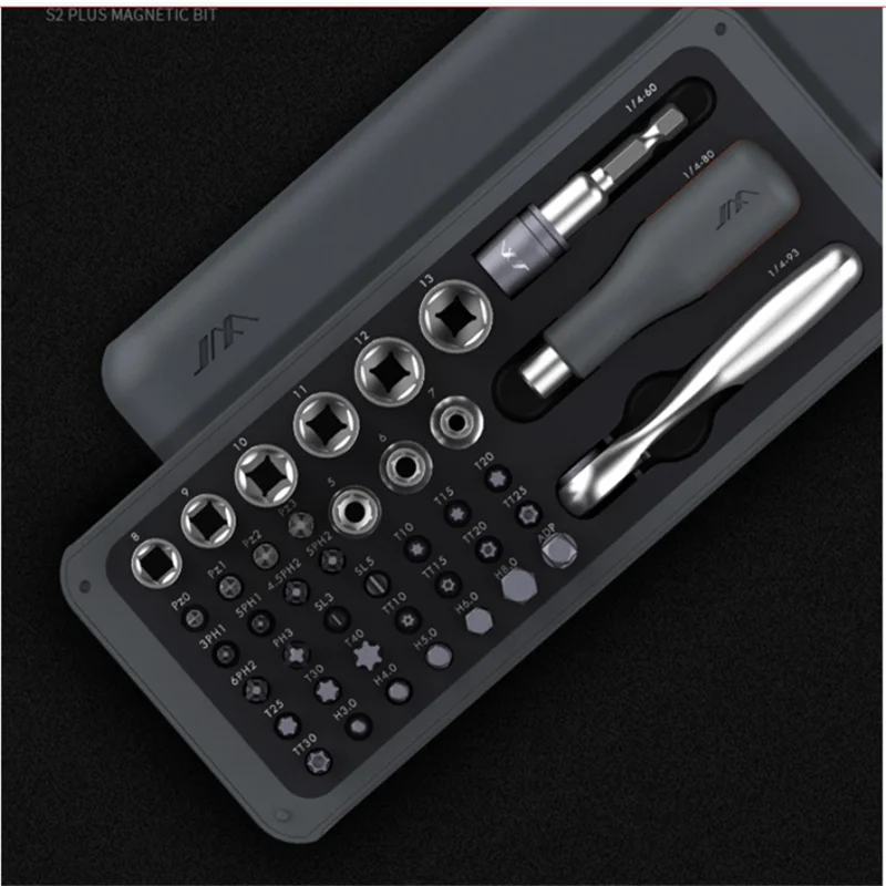 

41Pcs/Set Screwdriver S2 Magnetic Bits Ratchet Wrench Screwdrivers Kit DIY Household Screwdriver Set Repair Sleeve Tool