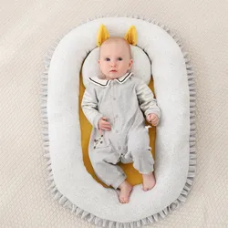 Berceau Portable pour nouveau né, lit de voyage pour bébé, lit nid, coussin 