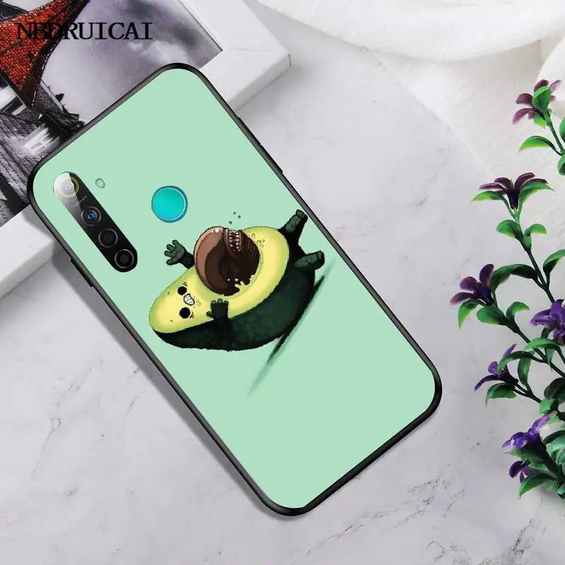 PENGHUWAN авокадо Черная мягкая крышка чехол для телефона Капа OPPO Realme 5 3 2 Pro F7 F9 F11 F3