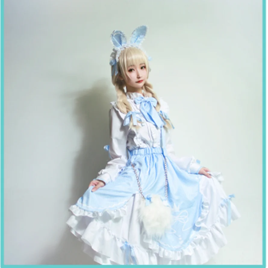 

Nikki man woman anime cosplay Miracle Nikki cos costume sets Dress + accessories + bow tie + socks