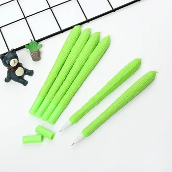 

50PCS Cute and Lifelike Balsam Pear Neutral Pen Cartoon Modelling Pen Office Student Gel Pen Office Stationery