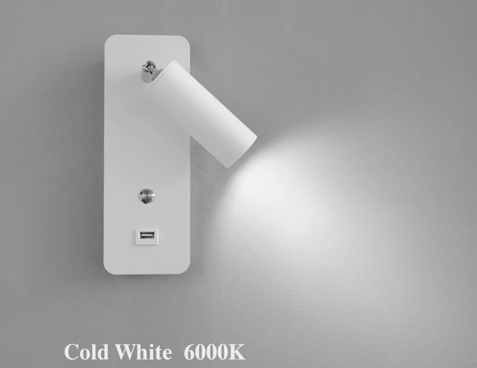 Indoor led wall lamps DC5V USB charge led wall light bedroom modern wall lamp stair study livingroom sconce