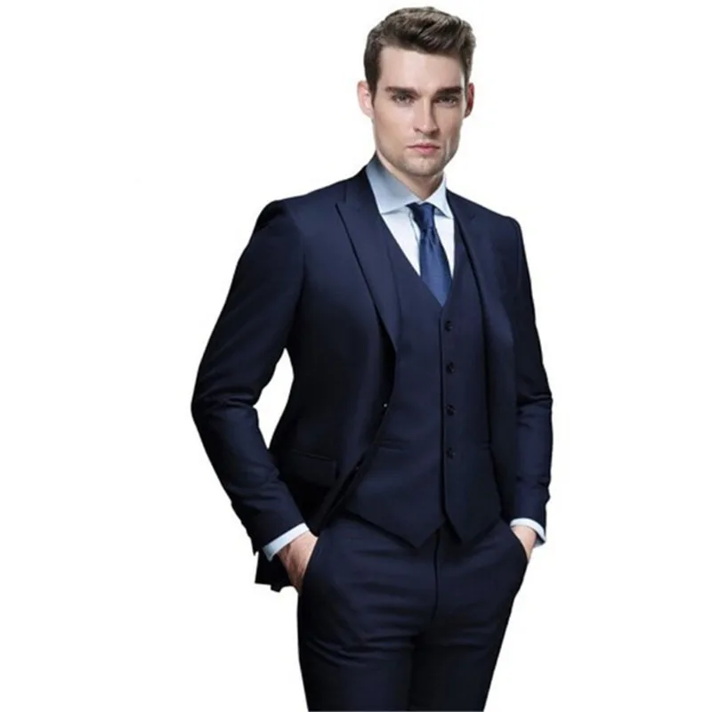 Мужские костюмы(пиджак+ брюки+ жилет) новейший дизайн пальто серый с узором в Горошек Приталенный деловой Блейзер классический смокинг для свадьбы жениха - Цвет: 13 Style and color