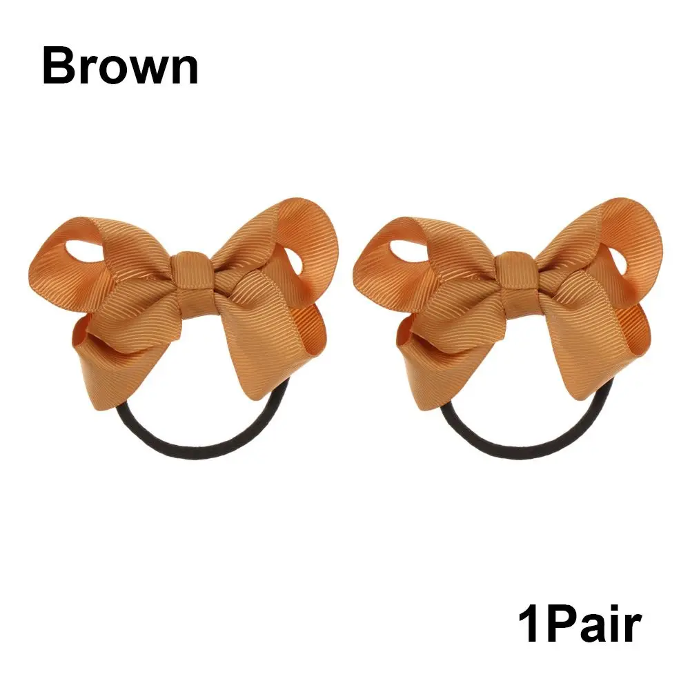 2pcs Baby Girls Fashion Bow Tie Rubber Band Elastic Hair Rope Red Knot Love Wave Spot Hair Butterfly Headwear Hair Accessories baby accessories coloring pages	 Baby Accessories