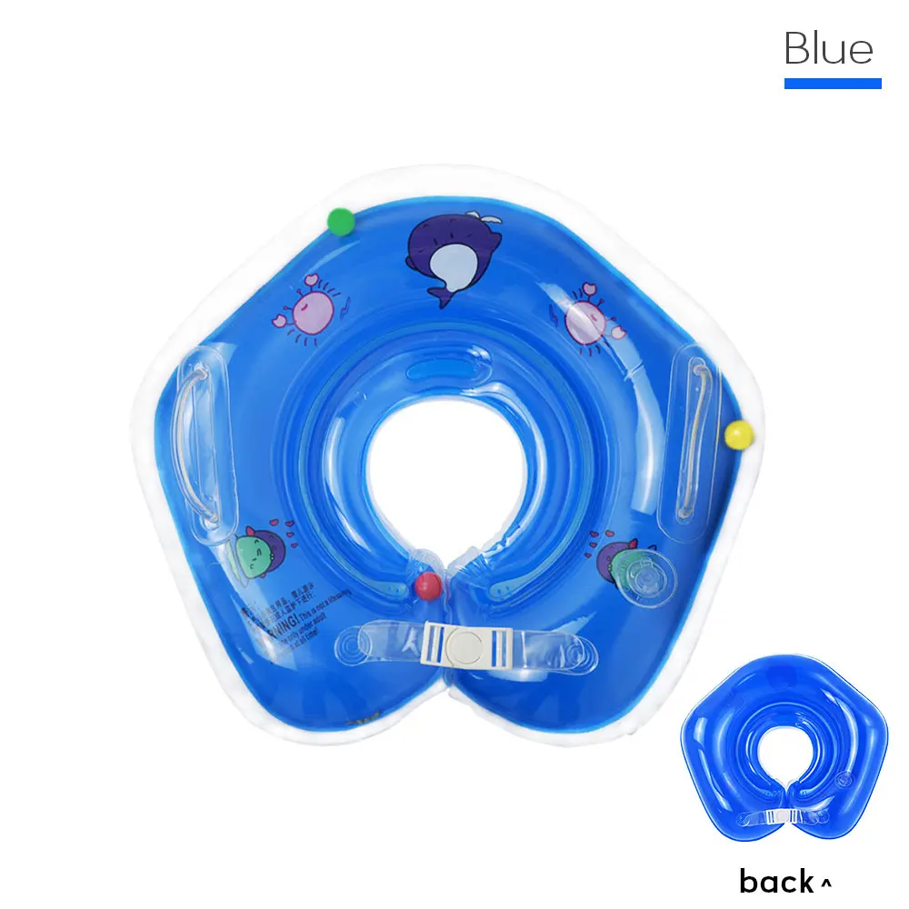 Детское кольцо для плавания, надувной круг для плавания с безопасной ручкой, бассейн для младенцев, плавающий над водой, аксессуары для купания