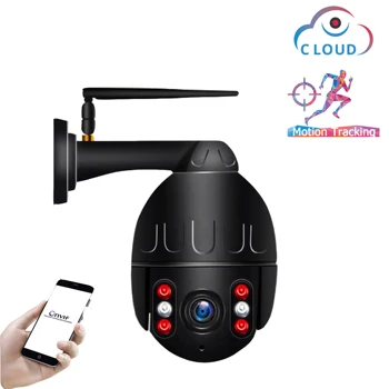 

1080P PTZ Speed Dome IP Camera WiFi Auto Tracking Wireless Outdoor Network CCTV Security Surveillance Waterproof Camera