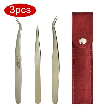 

Anti-static Profession Stainless Eyebrow Tweezer Eyelash Flower Extension Beauty Makeup Tools High Precision Quality Tweezers