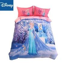Комплект постельного белья с принтом «Холодное сердце» и «Эльза», роскошный пододеяльник, дизайнерский хлопковый комплект для мальчиков и девочек, стеганое одеяло для близнецов, королев