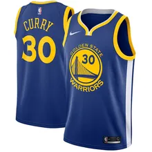 Мужская футболка golden state Stephen Curry Blue warriors