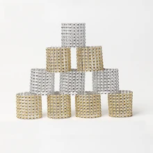 6 шт., кольца для салфеток, стулья, пряжки, вечерние свадебные украшения, блестящие украшения, банты со стразами, держатель для салфеток ручной работы