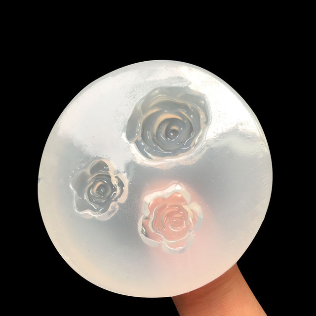 Flower Shape Silicone Mold For DIY Cake Chocolate Decoration Epoxy Resin Mold Flower Pendant Casting Molds Jewelry Making