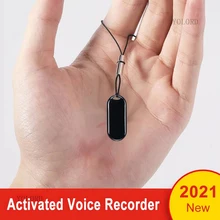 Dictaphone Necklace Mp3-Player Audio-Recorder Noise-Reduction Activated Digital Pendant