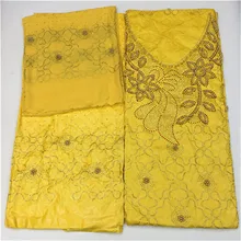 Getzner фиолетовый цветные ткани желтая кружевная юбка, последняя парча в Гвинейском стиле высокого качества в африканском стиле фут кружева с бисером и камнями