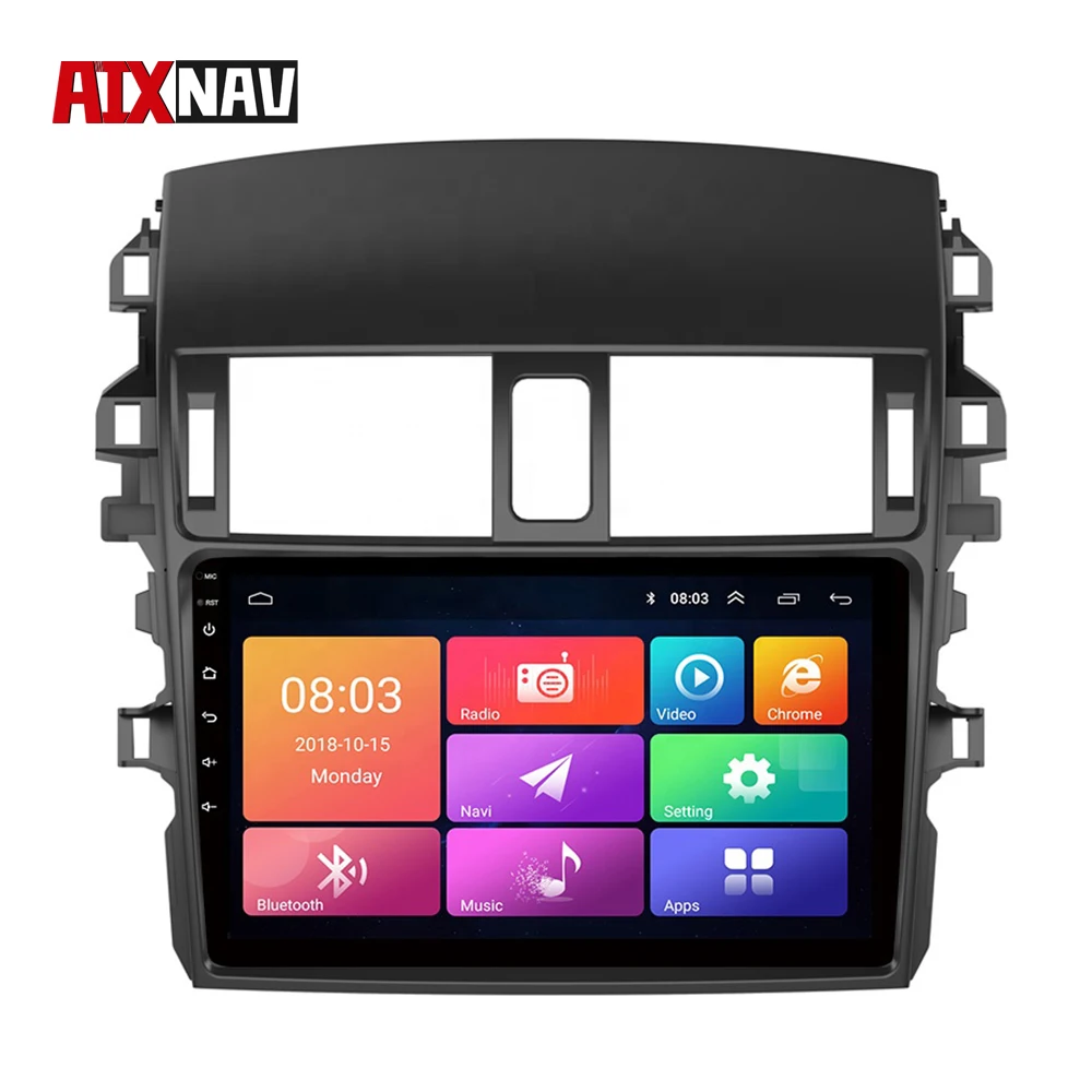 Bluetooth автомобильный Радио Android навигация Центральный Multimidia gps Туристический навигатор Автомобильный dvd-плеер для Toyota Corolla 2009-2013