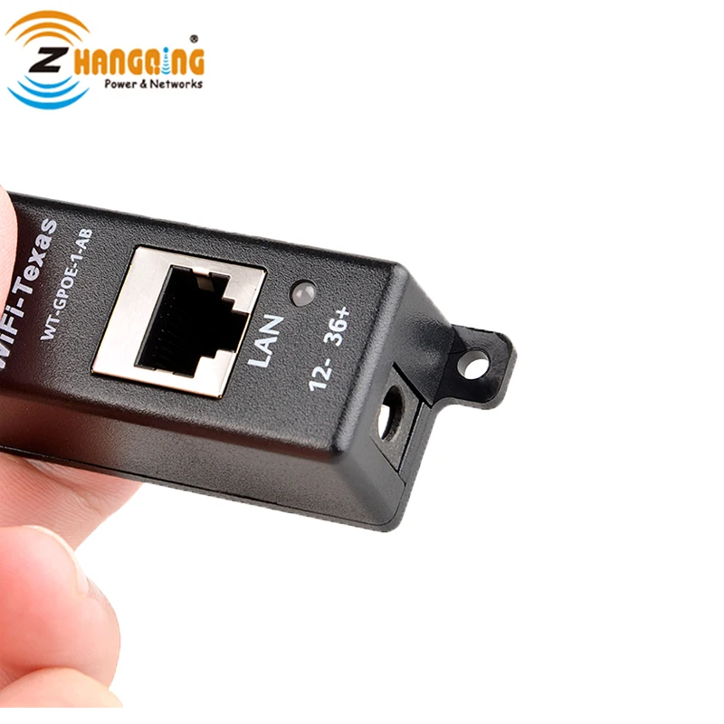 Пассивный Однопортовый гигабитный Инжектор PoE светодиодная индикация режим