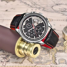 2021 PAGANI DESIGN mężczyźni zegarki kwarcowe luksusowe marki moda ruch zegarki wojskowe skórzane zegarki kwarcowe Relogio Masculino tanie i dobre opinie GEJIAN 25cm SPORT QUARTZ 3Bar Sprzączka CN (pochodzenie) STAINLESS STEEL 11 8mm Hardlex Kwarcowe zegarki Papier 47mm PD-3306