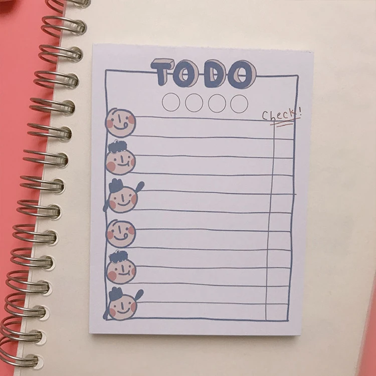 50 листов Kawaii To do list дневник-блокнот для заметок DIY Блокнот N Times Sticky Notes корейские канцелярские принадлежности для офиса Планировщик подарок