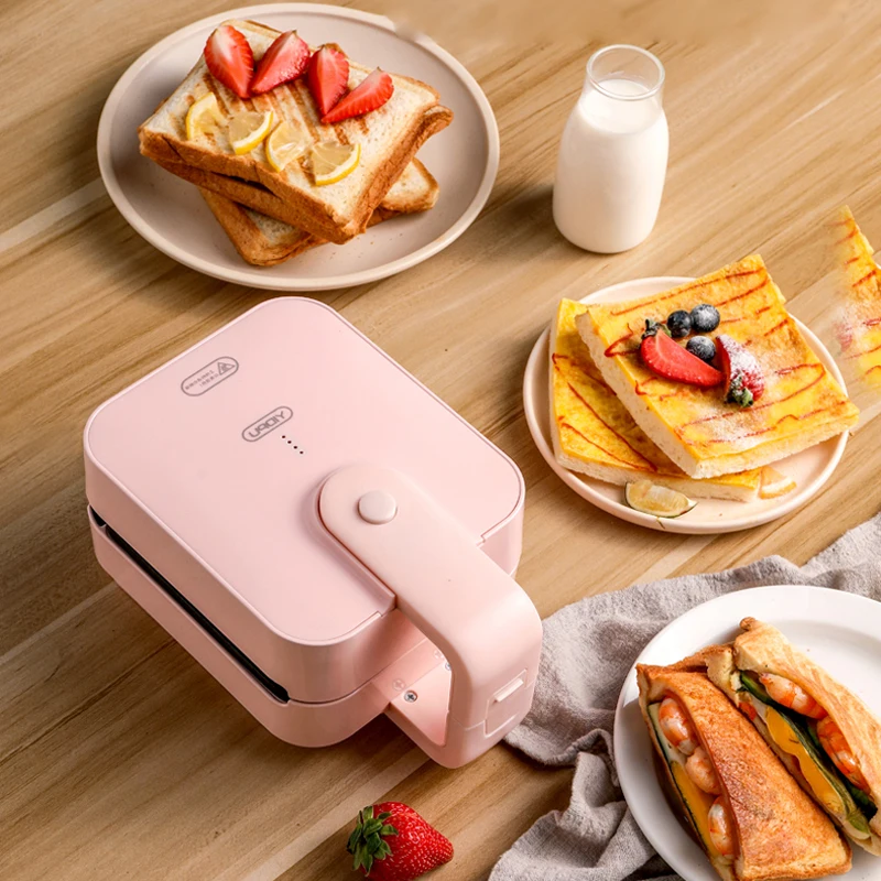 Electric Sandwich Maker Waffle Toaster Baker Breakfast Machine Takoyaki  Pancake Donuts Sandwichera with 1/2/3/4/5 Plates