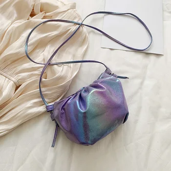 

Solid Color Cloud Crossbody Bags For Women 2020 Small Clutch Female Party Handbags and Purses Lady Shoulder Messenger Bag