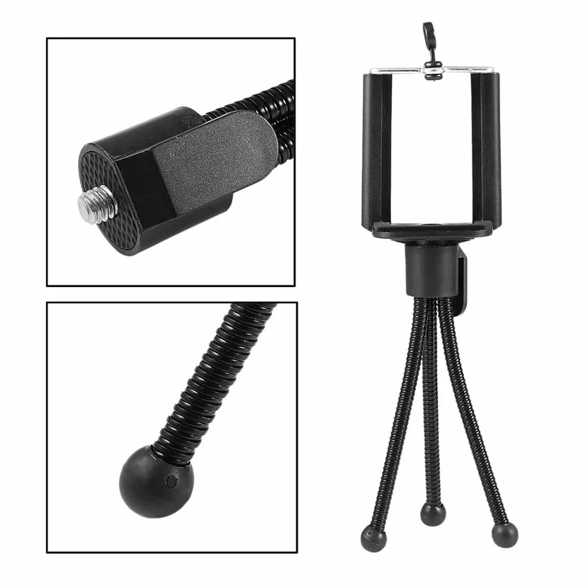1pcs Tripod Universal Flexible Mini Portable Metal Tripod Stand Holder for Digital Camera Mini DV Projector Travel Accessory
