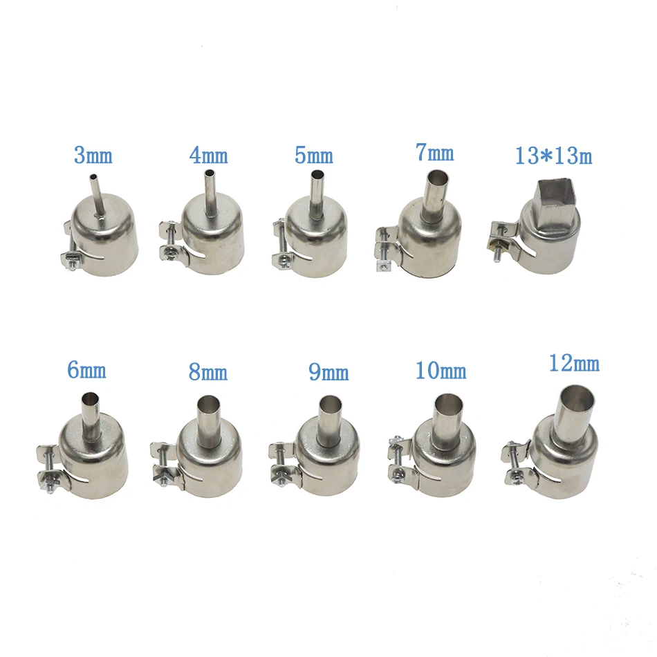 

850 852D soldering station hot air gun air nozzle universal soldering station air gun nozzle BGA blown tin nozzle