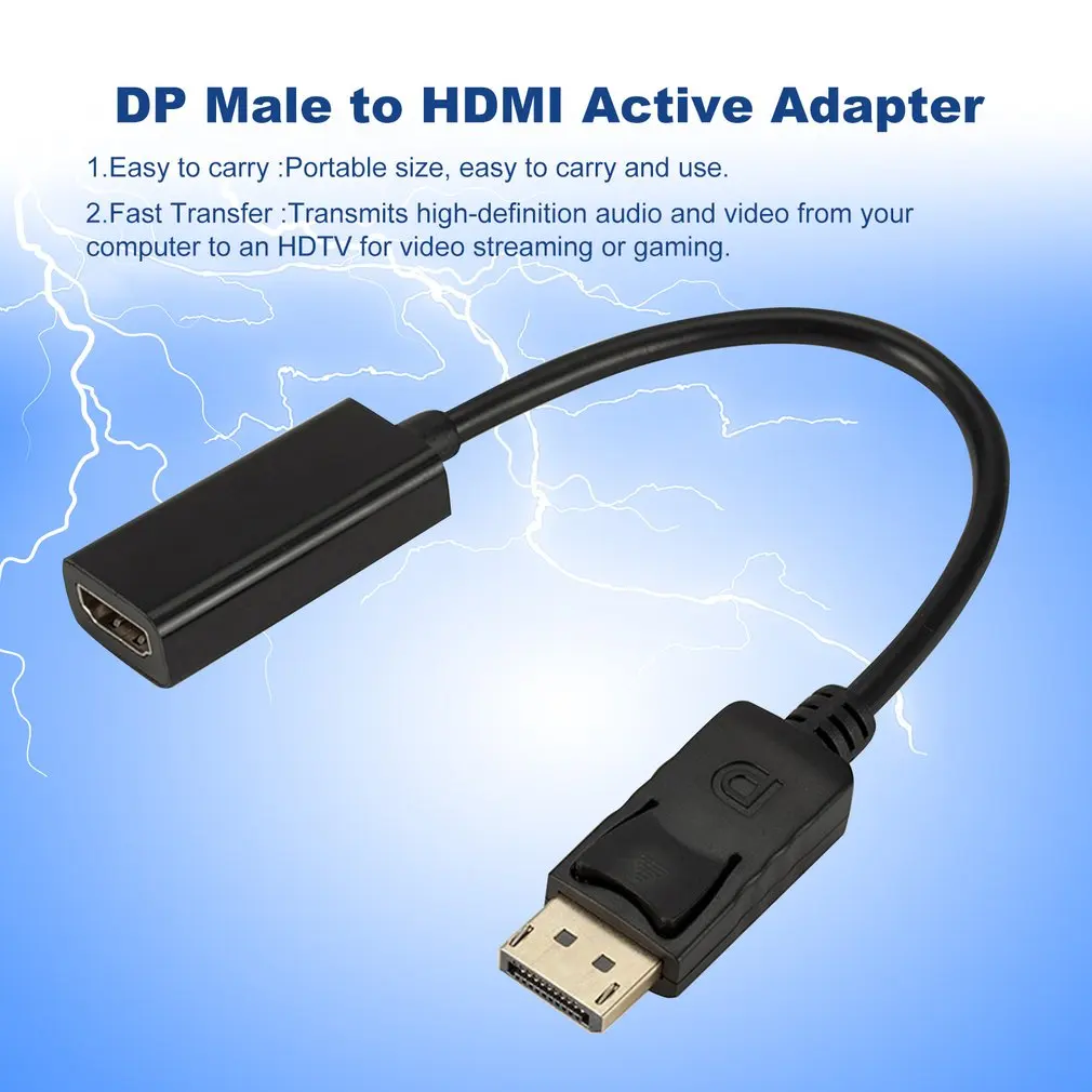 DP display port Male-HDMI Женский кабель конвертер адаптер для hp для компьютера DELL к телевизору Удлинительный кабель
