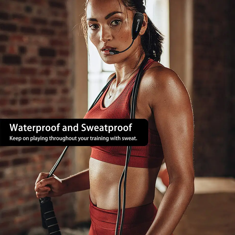 ワイヤレス完全防水マイク フィットネスに最適！ 防水＆防塵 ワイヤレス防水マイク 2.4GHz フィットネス用 IP67 完全防水 - メルカリ