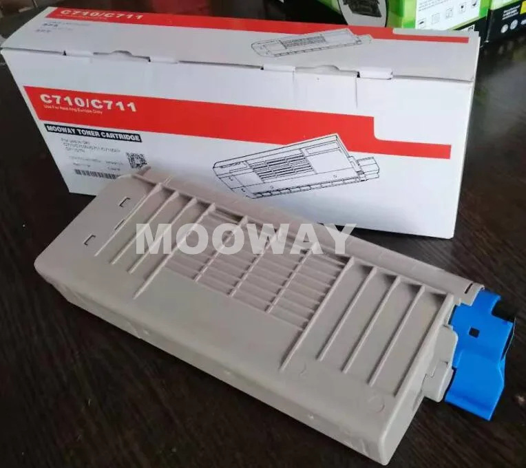 Бесплатная доставка совместимый белый тонер картридж для OKI C711wt C710 C711 ЕС