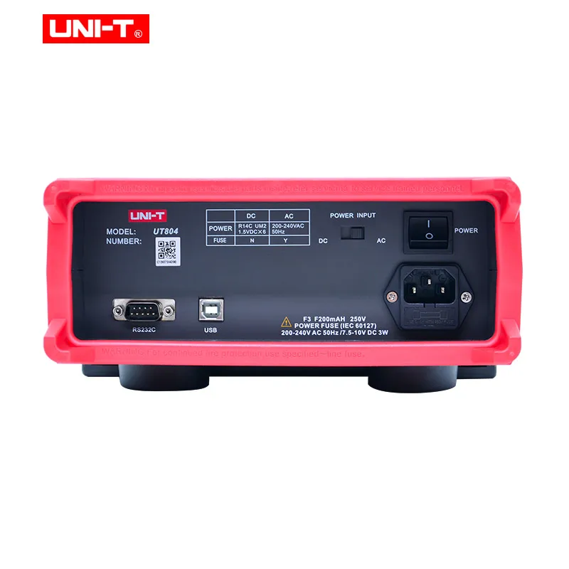Цифровой мультиметр True RMS Bench Type UNI T UT804 DMM HZ тестер температуры конденсатор 40000