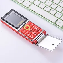 TKEXUN G6000 флип металлический корпус мобильный телефон Dual SIM Quad Band двойной фонарик SOS быстрый набор большой голосовой мобильный телефон