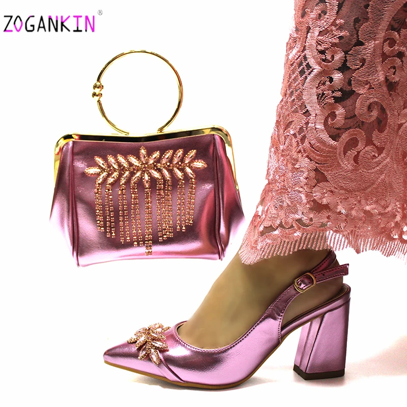 Onions Color Specials Design African Women Shoes and Bag for Part