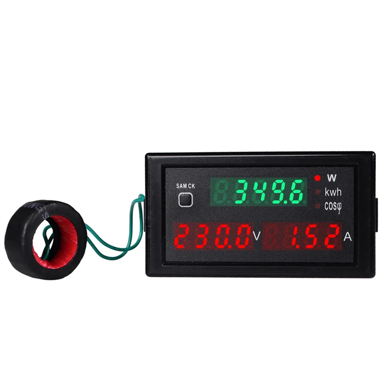 Misuratore Di Energia Digitale Monofase - Voltmetro, Amperometro, Wattmetro Con Display LCD Per 110V/220V - Foto 9