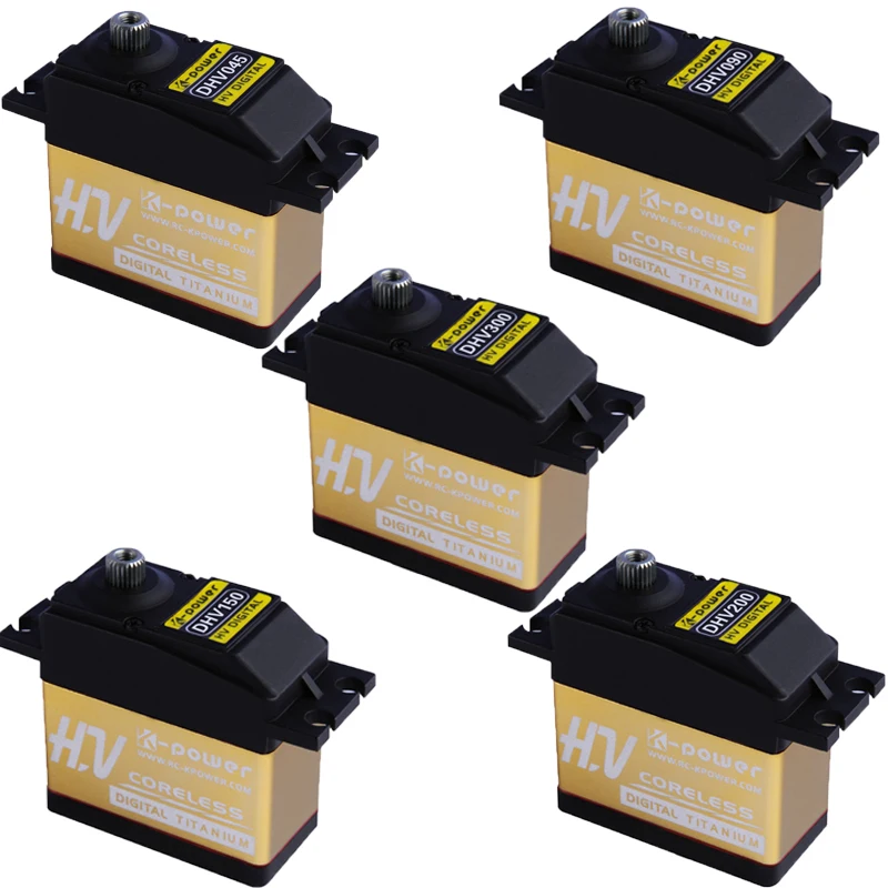 Высоковольтный цифровой сервомотор K-power DHV045/DHV090/DHV150/DHV200/DHV300 4 5 кг/9 кг/15 кг/20 кг/30 кг