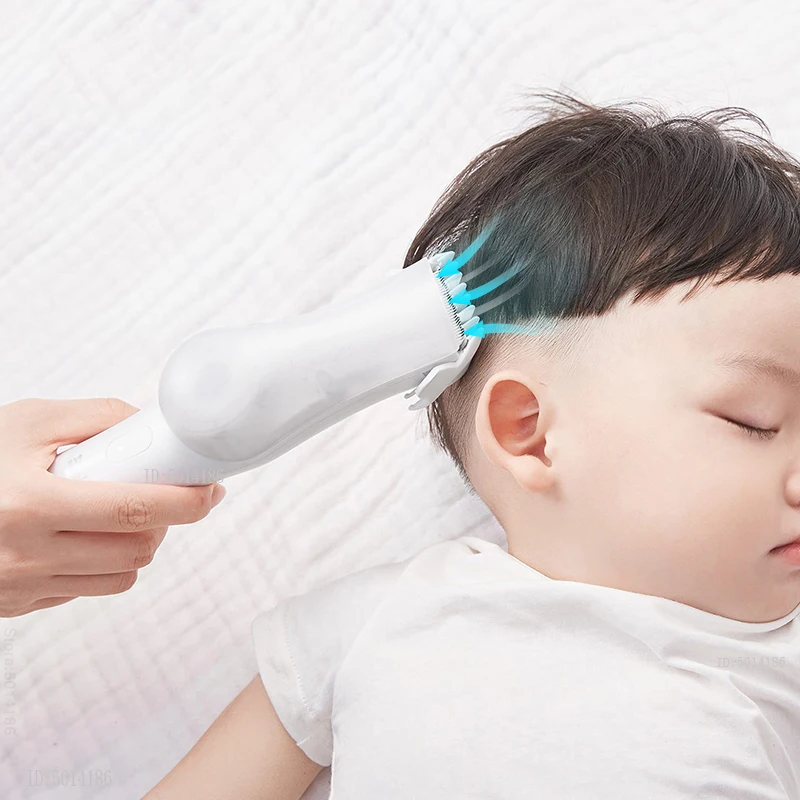 Rushan Automatic Vacuum Hair Trimmer Baby Hair Clipper Mute Ix7 Waterproof Detachable Electric Ceramic Cutter Clipper