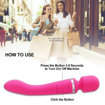 20 Speeds Powerful Dildos AV Vibrator Magic Wand Sex Toys for Women Adult Clit Clitoris Stimulator Intimate Goods for Adults 5